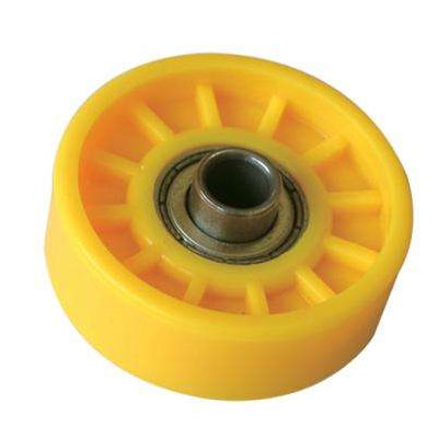 Yellow color bearing inside plastic skate wheel roller