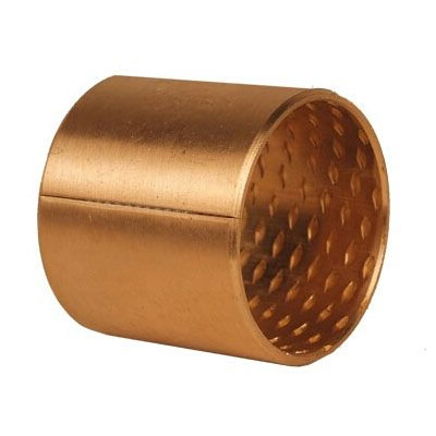 Wrapped bushes with grease pockets, FLANGE SLIDE BUSHING PTFE (FB090) circular pockets or diamond groove